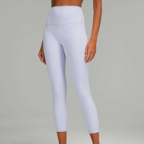 Lululemon Align High-Rise Crop with Pockets 23" Pastel Blue - Size 12 - Picture 1 of 12